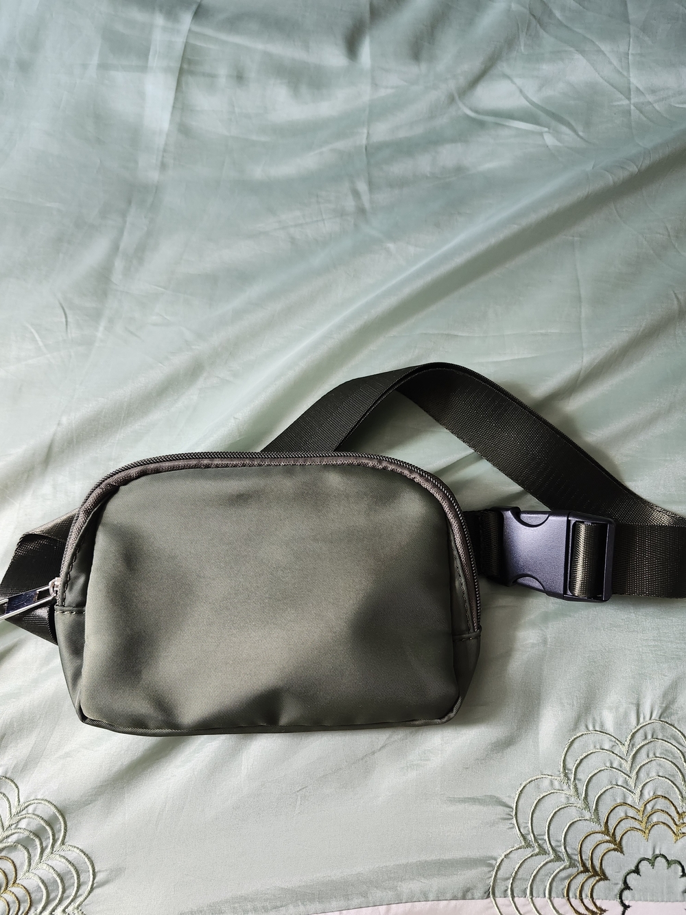 Olive Green Men's Crossbody Waist Bag